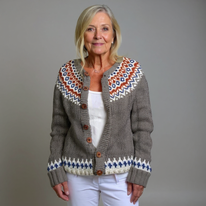 Laera &amp; Cole - Klassisk vintage uldstrikket cardigan