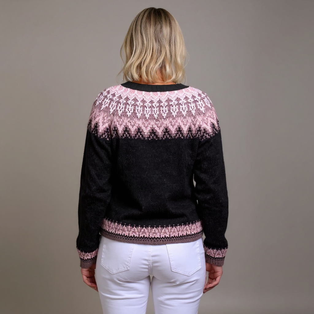 Laera &amp; Cole - Klassisk vintage uldstrikket cardigan