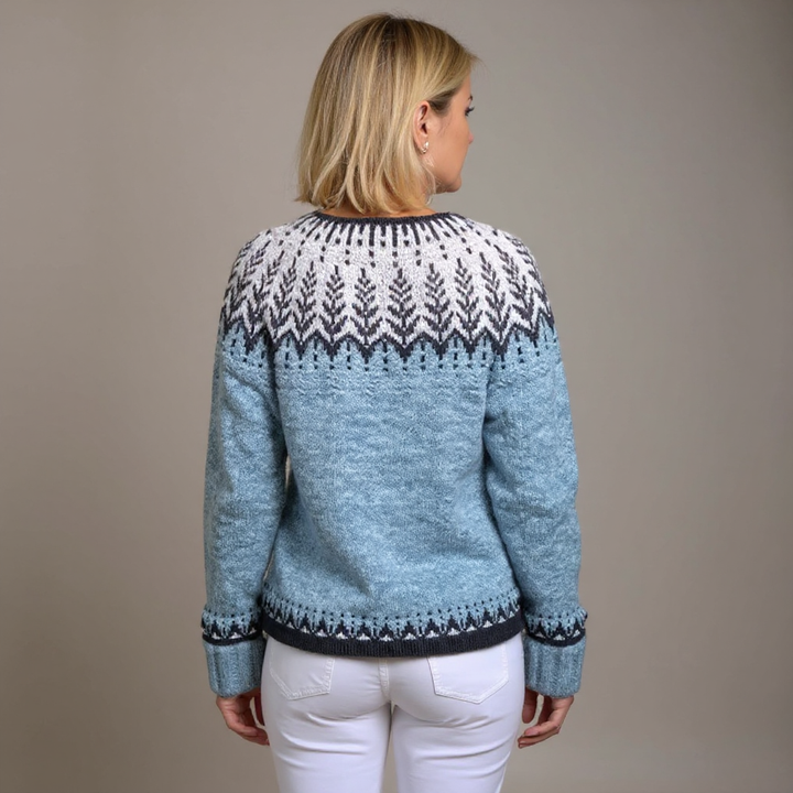 Laera &amp; Cole - Klassisk vintage uldstrikket cardigan